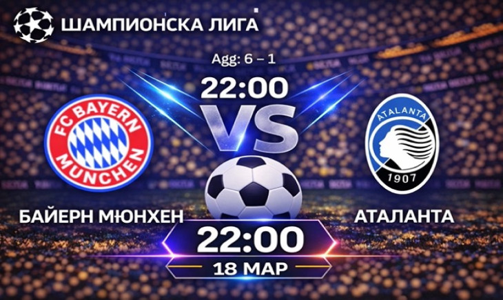 Прогноза за Байерн Мюнхен – Аталанта 18.03