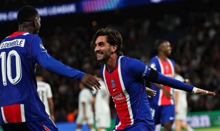 In video: Paris begin the defence of their European title with a 6-0 thrashing of Slovan | Goal.com