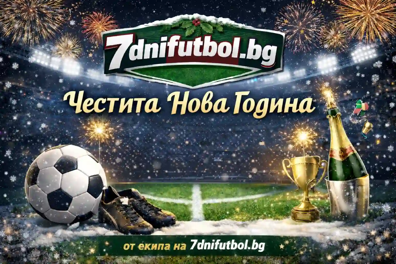 Честита нова година! Нека бъде здрава и победна!