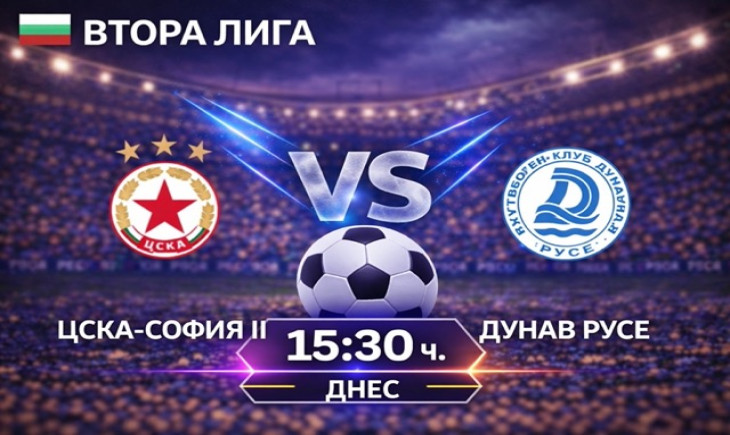 Прогноза за ЦСКА-София II – Дунав Русе
