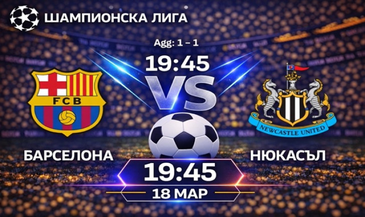 Прогноза за Барселона – Нюкасъл 18.03