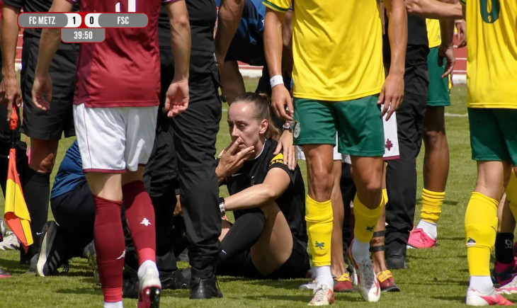 Fortuna friendly descends completely into chaos: referee injured after blow from player | Goal.com